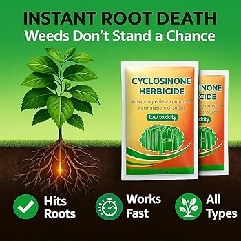 CYCLOSINONE HERBICIDE Fast-Acting Weed Terminator: Rapid Root-Kill Formula