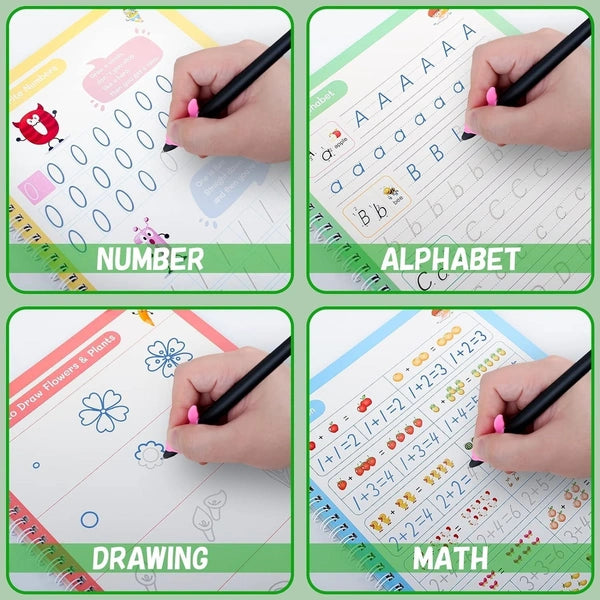 Sank Magic Practice Copybook (4 BOOKS,1 PEN,1 GRIP,5 REFILL)